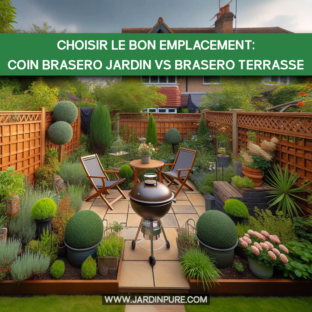 Choisir le bon emplacement: coin brasero jardin vs brasero terrasse