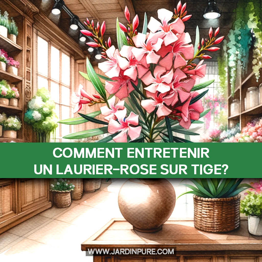 Comment entretenir un laurier-rose sur tige?