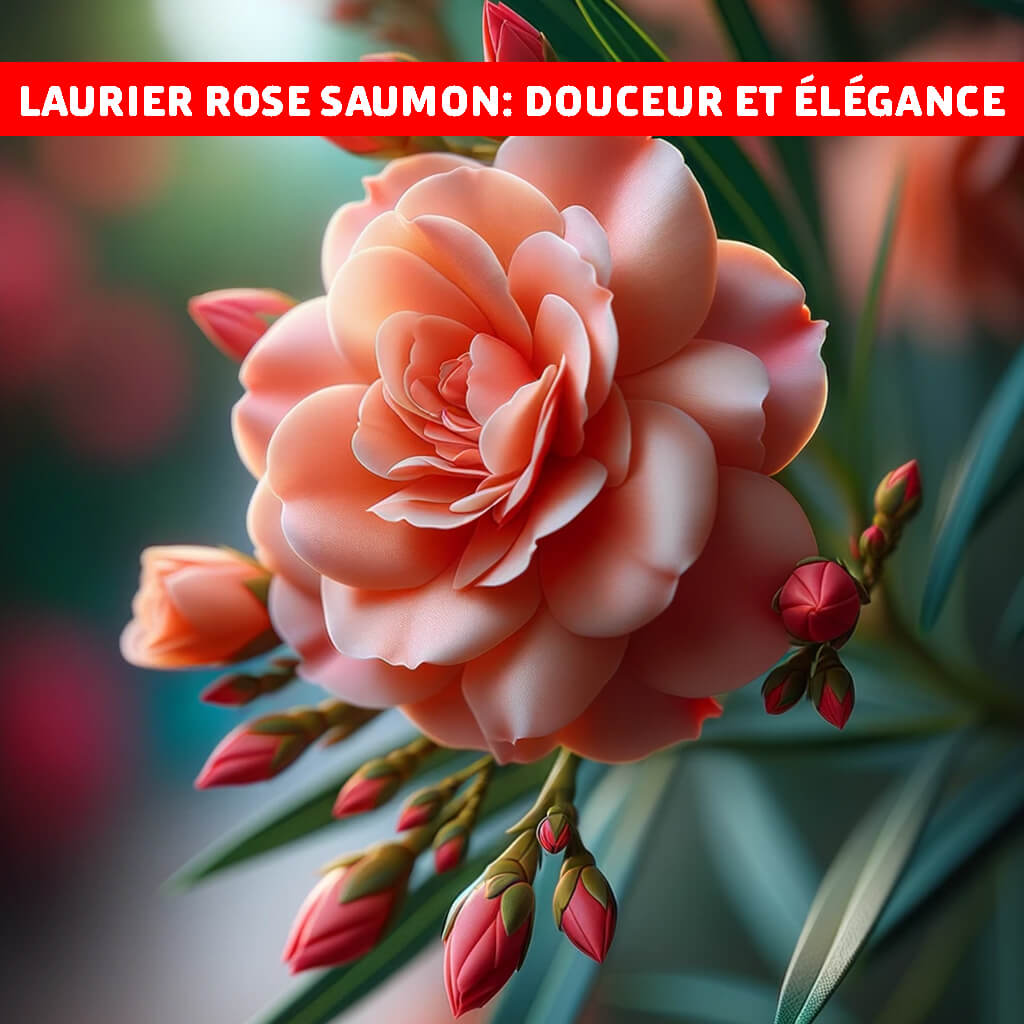 Laurier rose saumon: douceur et élégance