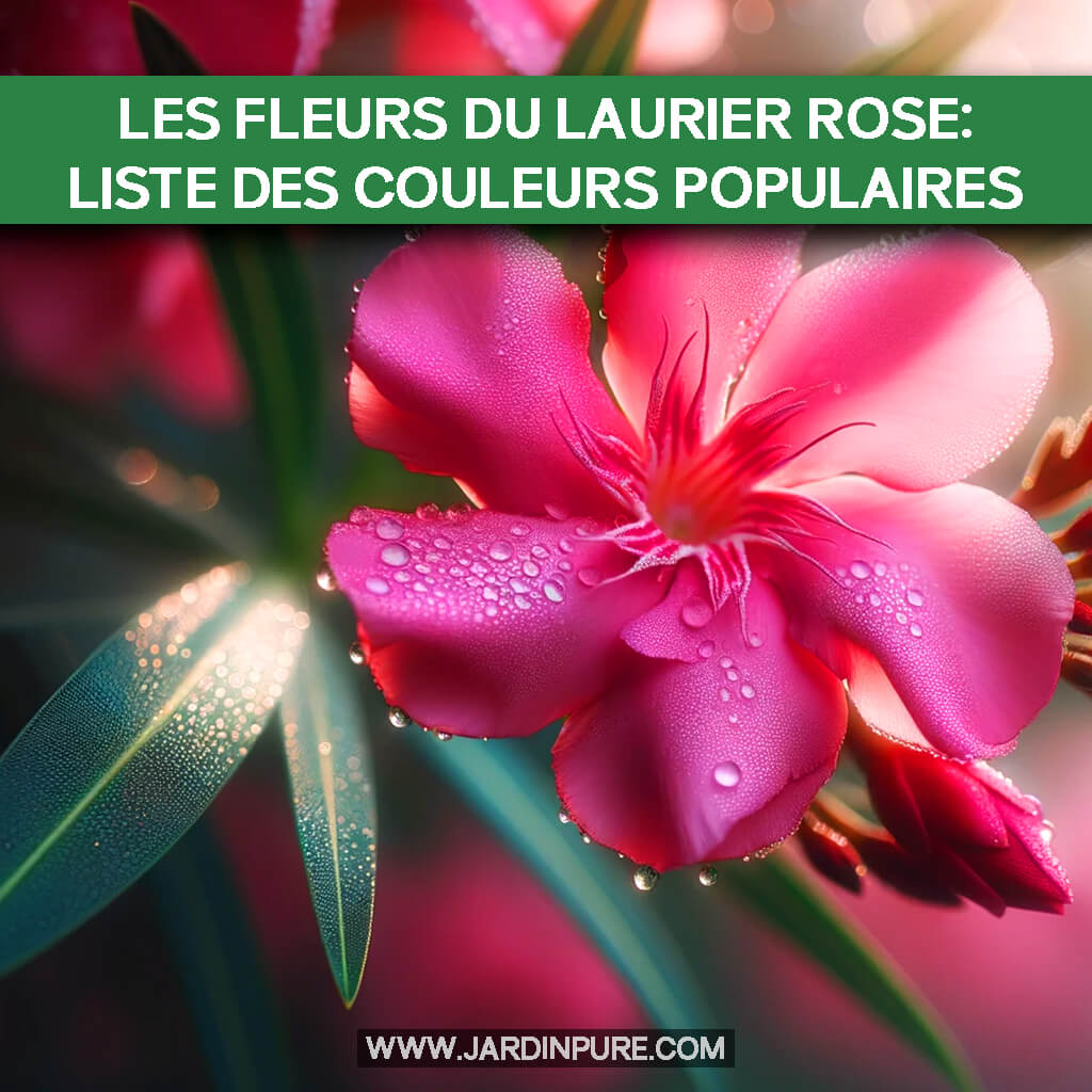 Les fleurs du laurier rose: Liste des Couleurs Populaires