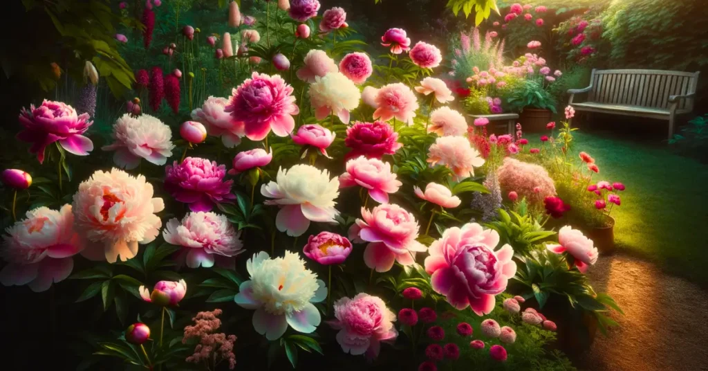 21 Types de Fleurs de Pivoines Roses