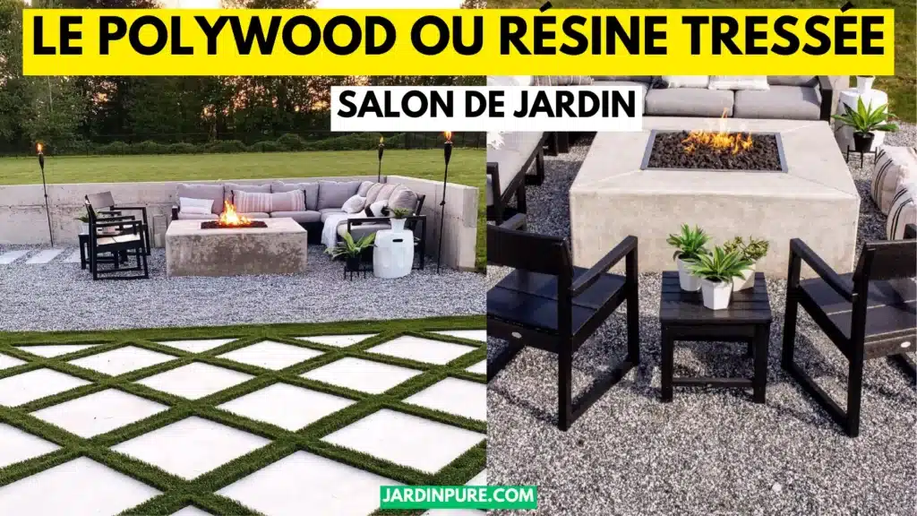 Salon de Jardin Le polywood ou résine tressée