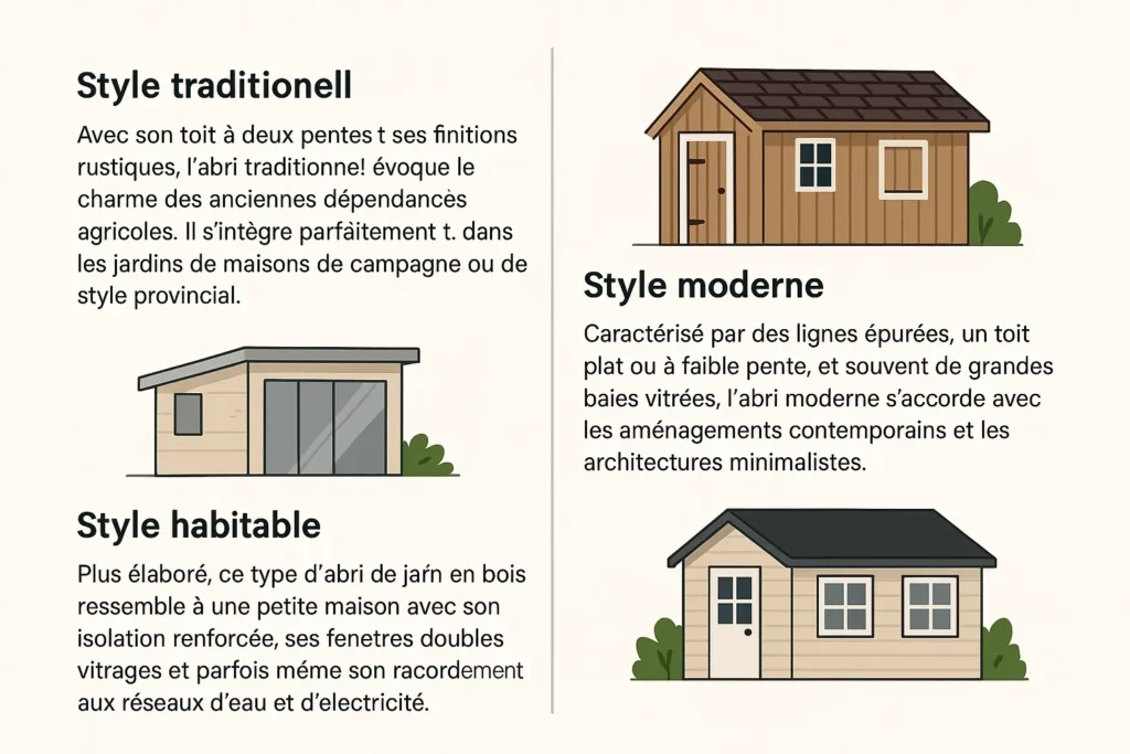Par style : pour chaque jardin, son abri