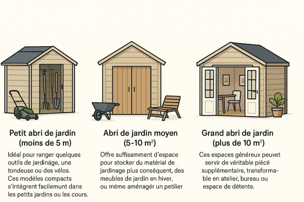 Types d'Abris de Jardin en Bois